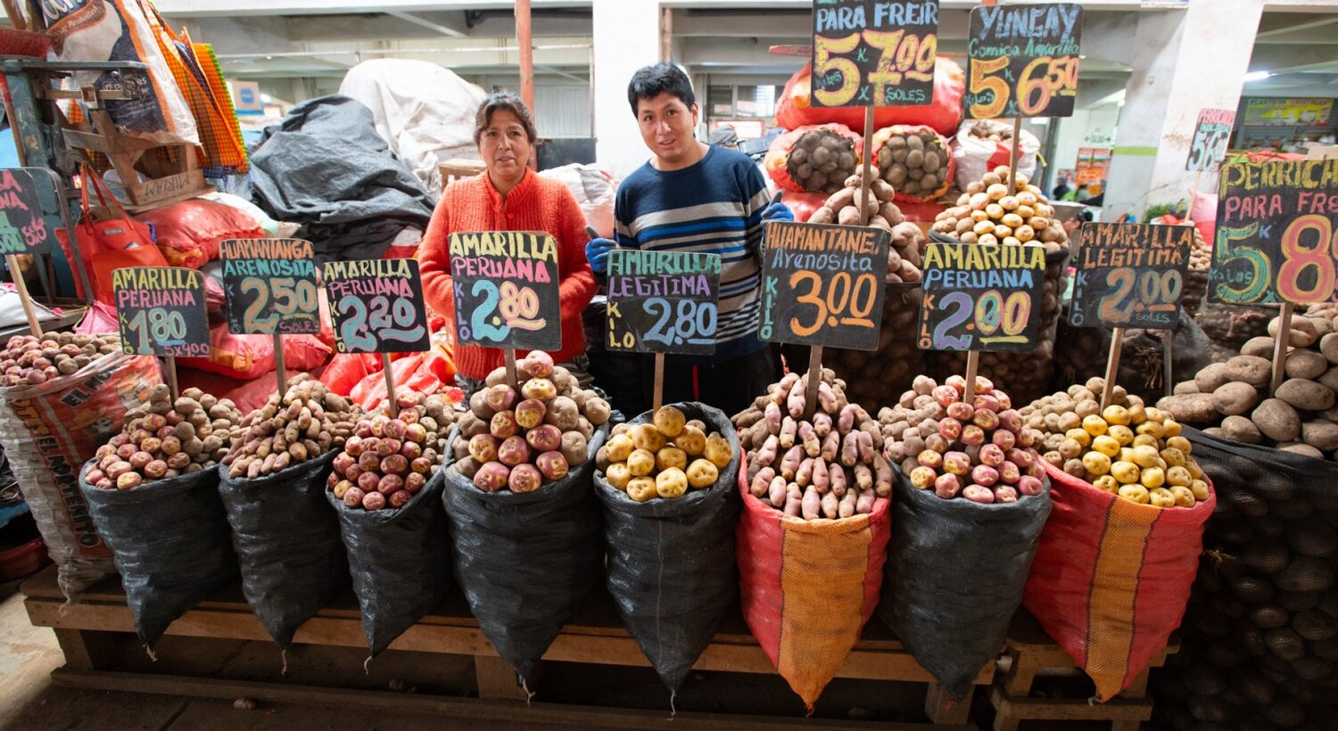 Photo varieties at market. 