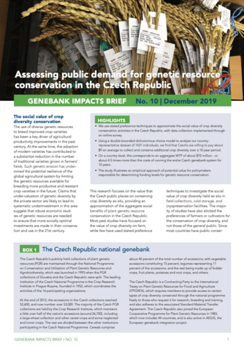Genebank Impacts Brief No. 10