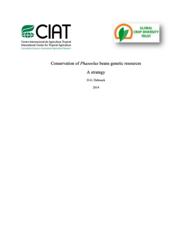 A Global Strategy for the Conservation and Use of Beans Genetic Resources