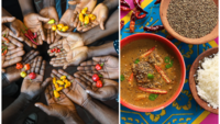 Celebrating the colors and shapes of chilli diversity. (Photos: Shawn Landersz/Crop Trust and Megha Kokli)