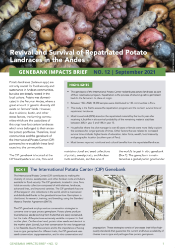 Genebank Impacts Brief No. 12