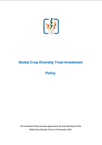 Crop Trust Investment Policy