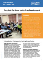 Foresight for Opportunity Crop Development