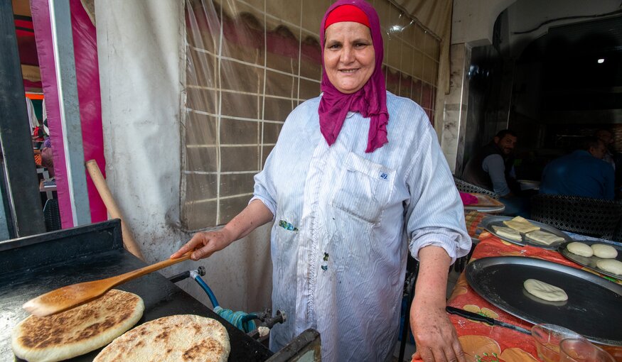 Woman cooking