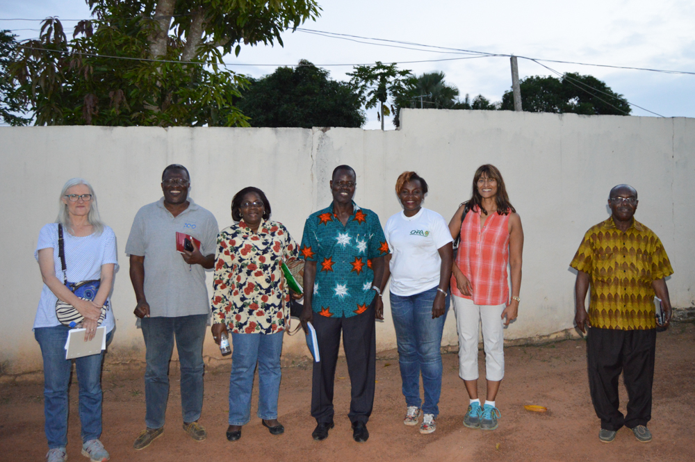 During the coffee conservation strategy research phase, Sarada and the Crop Trust's Paula Bramel visited the Centre National de la Recherche Agronomique (CNRA) Coffee Genebank in Ivory Coast.